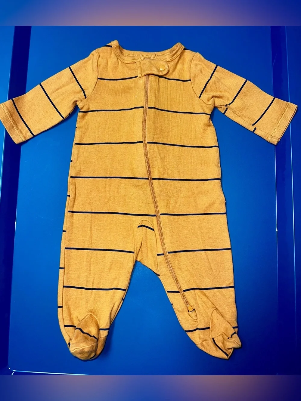 Carter's Baby Onesie Set - Blue, White, Mustard